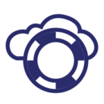 Backup Icon - lifesaver ring in cloud