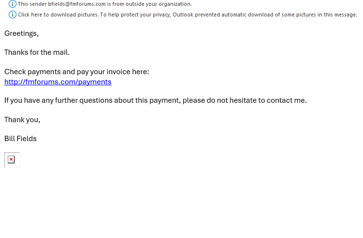 This is a spam email sent from the phishing email software. it shows a spam email linking to a suspcious website.