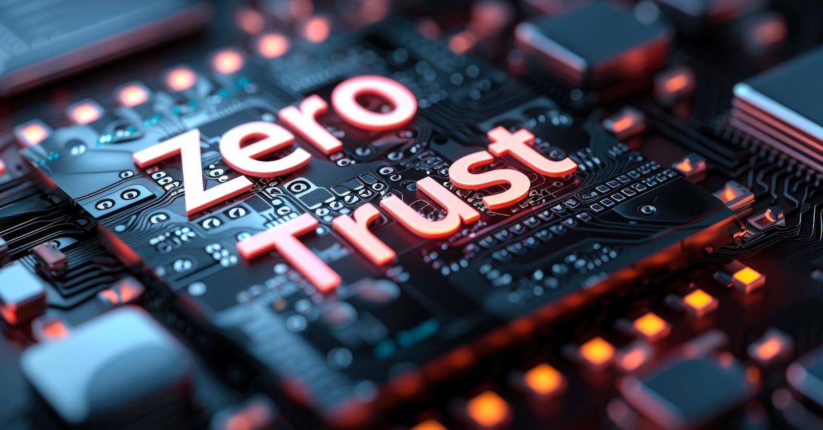 An image of a CPU with the words "Zero Trust" on it.