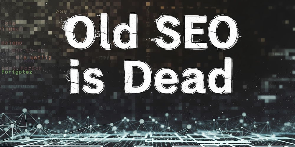 An image that reads "Old SEO is Dead."